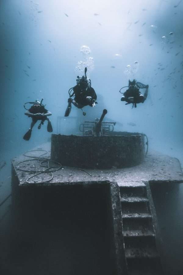Shipwreck diving in koh tao