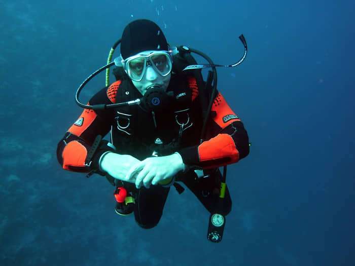 Dizziness after diving